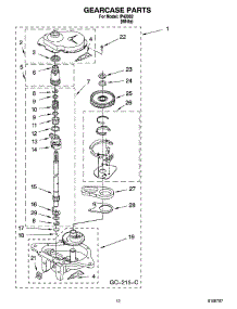08 - Gearcase Parts parts for Whirlpool Washer IP42002 from AppliancePartsPros.com