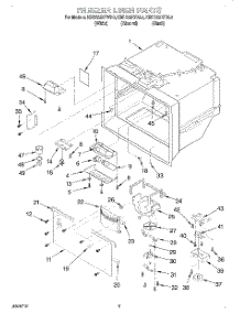 02 - Freezer Liner parts for Kitchenaid Refrigerator KBRS22KFAL0 from AppliancePartsPros.com