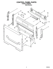 02 - Control Panel Parts parts for Whirlpool Range IGS385RS0 from AppliancePartsPros.com