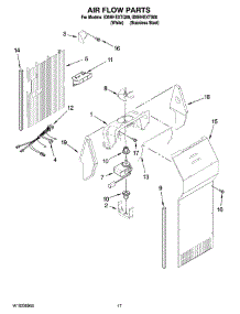 10 - Air Flow Parts parts for Whirlpool Refrigerator ID5HHEXTQ00 from AppliancePartsPros.com