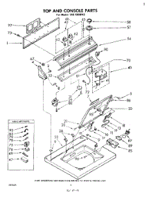 06 - Top And Console parts for Whirlpool Washer LHA5600W2 from AppliancePartsPros.com