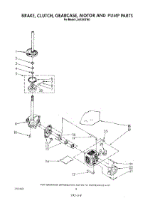 06 - Brake, Clutch, Gearcase, Motor And Pump parts for Whirlpool Washer LA5420XTF0 from AppliancePartsPros.com