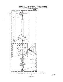 09 - Brake And Drive Tube parts for Whirlpool Washer LA3400XTW0 from AppliancePartsPros.com