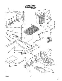 09 - Unit parts for Whirlpool Refrigerator 3XKGN701001 from AppliancePartsPros.com