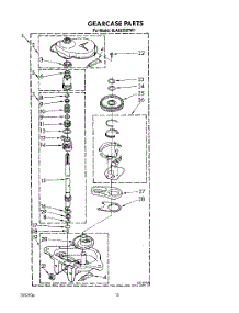 09 - Gearcase parts for Whirlpool Washer 6LA9320XTW1 from AppliancePartsPros.com