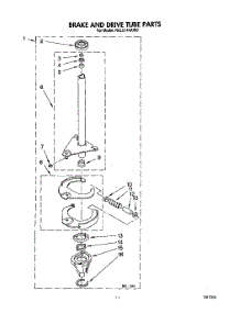 10 - Brake And Drive Tube parts for Whirlpool Washer RAL5144AG0 from AppliancePartsPros.com