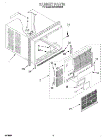 03 - Cabinet parts for Whirlpool Air Conditioner 3XACM18XD0 from AppliancePartsPros.com