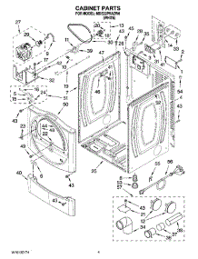02 - Cabinet Parts parts for Maytag Dryer MDE22PRAZW0 from AppliancePartsPros.com
