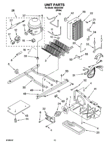 09 - Unit Parts parts for Whirlpool Refrigerator IMQ225300 from AppliancePartsPros.com