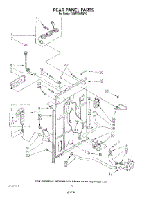 04 - Rear Panel parts for Kitchenaid Washer KAWE900SWH2 from AppliancePartsPros.com