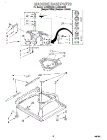 06 - Machine Base parts for Whirlpool Washer LLV8245DQ0 from AppliancePartsPros.com