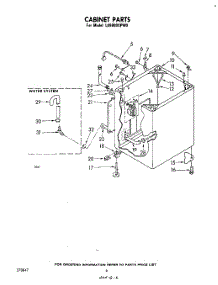 05 - Cabinet parts for Whirlpool Washer LA9800XPW0 from AppliancePartsPros.com
