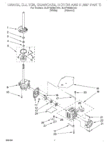 05 - Brake, Clutch, Gearcase, Motor & Pump parts for Whirlpool Washer 3LSP8255AN0 from AppliancePartsPros.com