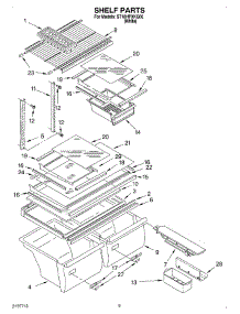 05 - Shelf, Optional parts for Whirlpool Refrigerator ST18HPXKQ00 from AppliancePartsPros.com