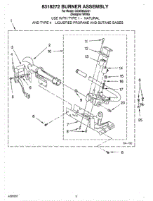 03 - 8318272 Burner parts for Whirlpool Dryer CGDX563JQ1 from AppliancePartsPros.com