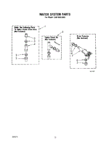 11 - Water System parts for Whirlpool Washer LA6100XSW0 from AppliancePartsPros.com