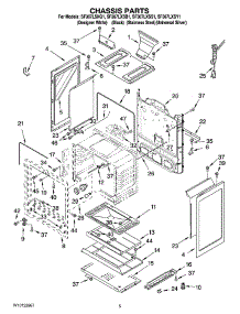 04 - Chassis Parts parts for Whirlpool Range SF367LSXQ1 from AppliancePartsPros.com