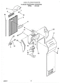 10 - Air Flow parts for Whirlpool Refrigerator CS22AEXHN00 from AppliancePartsPros.com