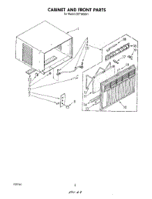 05 - Cabinet And Front parts for Whirlpool Air Conditioner CET14D2A1 from AppliancePartsPros.com