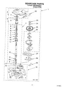 02 - Gearcase Parts parts for Whirlpool Washer 7MSAWX650LQ0 from AppliancePartsPros.com