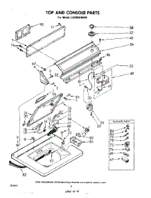05 - Top And Console parts for Whirlpool Washer LA3800XMW0 from AppliancePartsPros.com