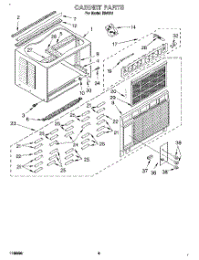 04 - Cabinet parts for Whirlpool Air Conditioner R243A1 from AppliancePartsPros.com