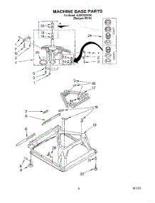 05 - Machine Base parts for Whirlpool Washer 4LBR7255AQ0 from AppliancePartsPros.com