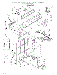 02 - Controls And Rear Panel parts for Whirlpool Washer 6LBR6245EQ0 from AppliancePartsPros.com