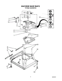 08 - Machine Base parts for Whirlpool Washer 4LA6300XYN0 from AppliancePartsPros.com