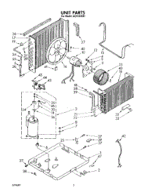02 - Unit , Literature parts for Whirlpool Air Conditioner ACR124XR1 from AppliancePartsPros.com