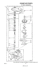 10 - Gearcase parts for Whirlpool Washer LA5530XPW3 from AppliancePartsPros.com