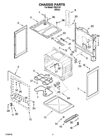 03 - Chassis Parts parts for Whirlpool Range IRE31301 from AppliancePartsPros.com