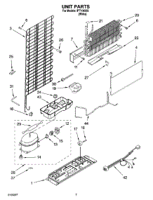 04 - Unit Parts parts for Whirlpool Refrigerator IPT104303 from AppliancePartsPros.com