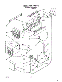 12 - Icemaker, Lit / Optional parts for Whirlpool Refrigerator 3XKGN701001 from AppliancePartsPros.com
