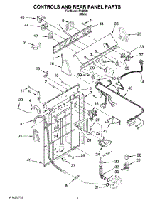 02 - Controls And Rear Panel Parts parts for Whirlpool Washer IV48000 from AppliancePartsPros.com