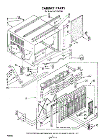 04 - Cabinet parts for Whirlpool Air Conditioner AC1504XS0 from AppliancePartsPros.com