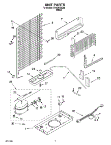 04 - Unit Parts parts for Whirlpool Refrigerator IT14DKXSQ00 from AppliancePartsPros.com