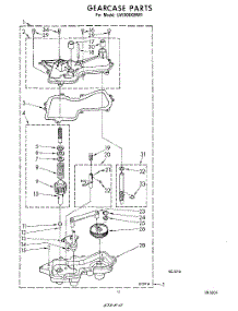 10 - Basket Drive And Brake parts for Whirlpool Washer LA5300XMW1 from AppliancePartsPros.com