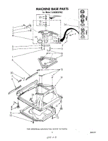 07 - Machine Base parts for Whirlpool Washer LA6000XPW2 from AppliancePartsPros.com