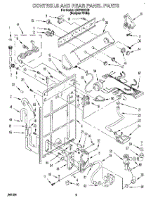 02 - Controls And Rear Panel parts for Whirlpool Washer LSS7233DQ0 from AppliancePartsPros.com