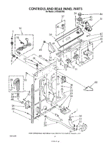 03 - Controls And Rear Panel parts for Whirlpool Washer LA7000XTW0 from AppliancePartsPros.com