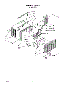04 - Cabinet parts for Whirlpool Air Conditioner R513 from AppliancePartsPros.com