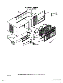 04 - Cabinet, Lit / Optional parts for Whirlpool Air Conditioner AC1202XS0 from AppliancePartsPros.com