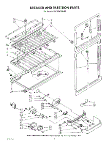 03 - Breaker And Partition parts for Kitchenaid Refrigerator KTRF22MTAL00 from AppliancePartsPros.com