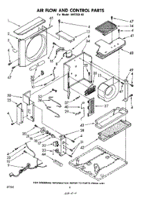 04 - Airflow And Control , Literature An parts for Whirlpool Air Conditioner AHF25040 from AppliancePartsPros.com