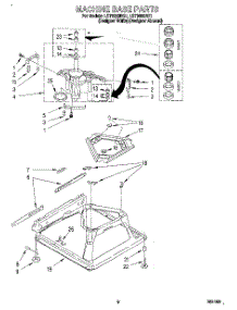 06 - Machine Base parts for Whirlpool Washer LST9355BQ1 from AppliancePartsPros.com