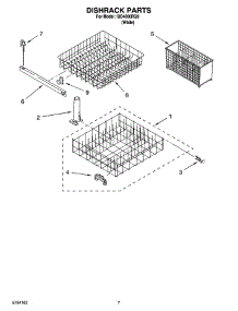06 - Dishrack Parts, Optional Parts (Not Included) parts for Whirlpool Dishwasher IUD4000RQ0 from AppliancePartsPros.com