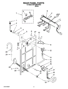 03 - Rear Panel Parts parts for Maytag Washer MAT15MNAWW0 from AppliancePartsPros.com