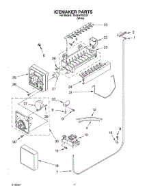 11 - Ice Maker parts for Whirlpool Refrigerator TS22AFXKQ01 from AppliancePartsPros.com