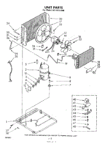 02 - Section parts for Whirlpool Air Conditioner AC1012XM0 from AppliancePartsPros.com